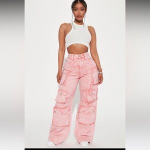 Lilly high rise cargo jeans